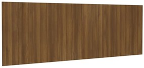 vidaXL Κεφαλάρι Κρεβατιού Καφέ Δρυς 240x1,5x80 εκ. Επεξεργασμένο Ξύλο
