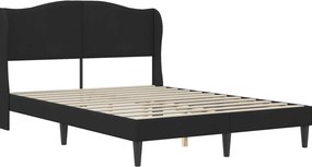 vidaXL Σκελετός Κρεβατιού 2 τμχ. Μαύρο 120 x 190 cm Βελούδο