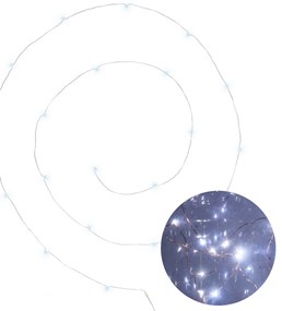 Διακοσμητική Γιρλάντα Μπαταρίας Με 20 MicroLED Φωτάκια A-S Silver 155585A