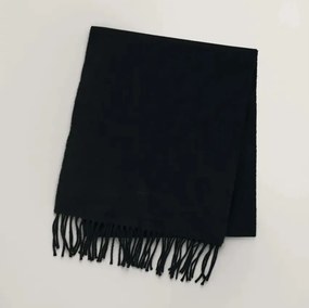 Μάλλινο κασκόλ Gant Black