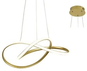 Φωτιστικό Οροφής Led HM92LEDP48BR 48W 3000K 2880lm 48Χ44XΗ120 Brass Aca Decor Aluminium