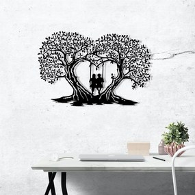 Decorative Metal Wall Accessory Love Black