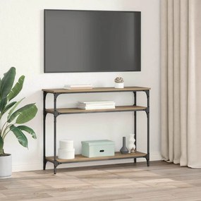vidaXL Τραπέζι κονσόλας με ράφι Artisan Oak 100 x 29 x 75 εκ.