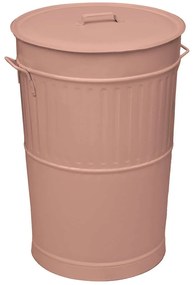 Κάδος Απορριμμάτων Retro 4868-303 Φ48x68cm 100lt Pink Ατσάλι