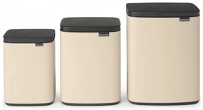 Κάδος Brabantia Bo Small 1008865, 4 L, Ομαλό και αθόρυβο άνοιγμα, Αντιολισθητική βάση, Μπεζ