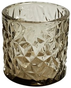 Κηροπήγιο Ρεσώ 00.03.32548 Φ8,3x8cm Brown Glass