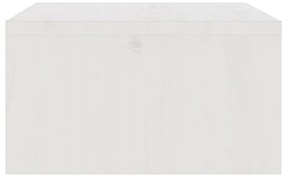 vidaXL Βάση Οθόνης Λευκή 100 x 27 x 15 εκ. από Μασίφ Ξύλο Πεύκου