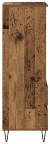 vidaXL Highboard Παλιό Ξύλο 40 x 36 x 110 εκ. Επεξεργασμένο ξύλο