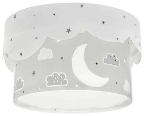 Φωτιστικό Οροφής-Πλαφονιέρα Moon 61236 E 33x18,5cm 2xE27 Grey Ango