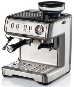 Καφετιέρα Espresso Με Μύλο Άλεσης 1313 2lt 1600W 15Bar Silver Ariete Ανοξείδωτο Ατσάλι