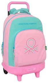 Σχολική Τσάντα με Ρόδες Benetton Dolce Πολύχρωμο 33 x 45 x 22 cm
