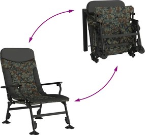 vidaXL Καρέκλα Ψαρέματος με Μπράτσα Πτυσσόμενη Παραλλαγή