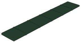 vidaXL Πάνελ Τοίχου 12 τεμ. Σκούρο Πράσινος 90 x 15 εκ. 1,62 μ Υφασμα