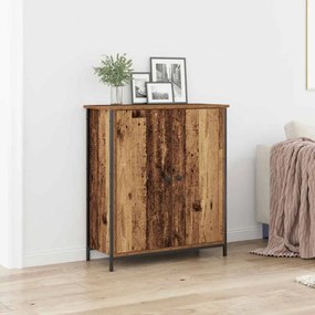 vidaXL Μπουφές Παλιό Ξύλο 70x30x80 εκ Κατασκευασμένο Ξύλο και Χάλυβας
