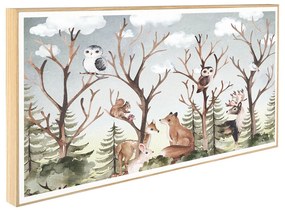 Παιδικό Κάδρο Ζώα του Δάσους KDP3 30x60cm
