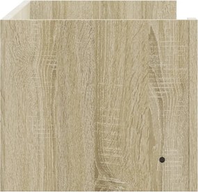 vidaXL Ράφι Τοίχου Sonoma Δρυς 100x35x30,5 εκ. Επεξεργασμένο Ξύλο