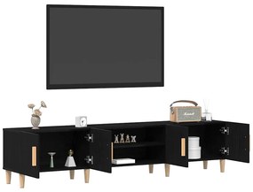 vidaXL Ντουλάπι Τηλεόρασης Μαύρη δρυς 180 x 31.5 x 40 εκ.