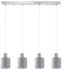 Φωτιστικό Οροφής Πολύφωτο Homelighting 77-8427 Nickel/Grey