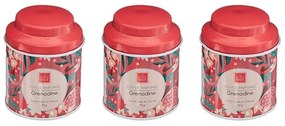 Αρωματικό Κερί Σε Μεταλλικό Βάζο Σετ 3Τμχ Grenadine Syrup 07.168038 5.8Χ7.3cm Fucshia Paraffin