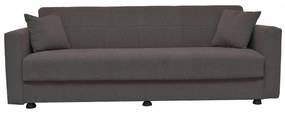 Καναπές Κρεβάτι ArteLibre AMETHYST Τριθέσιος Σκούρο Γκρι 214x78x78cm Arte-14210135