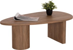 ΤΡΑΠΕΖΙ ΣΑΛΟΝΙΟΥ ΟΒΑΛ ALPER HM18327 MDF ΣΕ SONAMA ΧΡΩΜΑ 110x60x40Υεκ