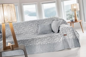 Ριχτάρι Τετραθέσιος Polycotton Chenille Monet Silver 180x350εκ. Guy Laroche