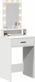 vidaXL Τραπέζι περιποίησης Λευκό 50 x 41 x 140 εκ. Επεξεργασμένο ξύλο
