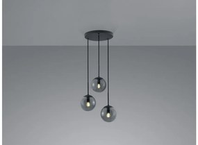Κρεμαστό Φωτιστικό Οροφής 3xE14 28W IP20 Balini 308590342 Trio Lighting-308590342-Ανθρακί 308590342