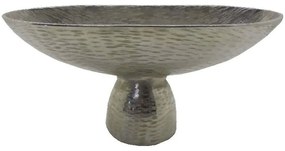 Διακοσμητικό Μπωλ Με Πόδι Mendo 029009 36x12x15cm Silver Αλουμίνιο
