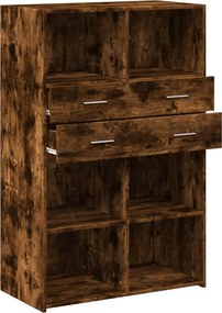 vidaXL Ντουλάπι Καπνιστή Δρυς 80x42,5x124 εκ. από Επεξεργασμένο Ξύλο