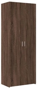vidaXL Ντουλάπι Καφέ Δρυς 70x42,5x185 εκ. από Επεξεργασμένο Ξύλο