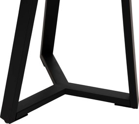 ΣΕΤ 2ΤΜΧ ΤΡΑΠΕΖΙΑ ΣΑΛΟΝΙΟΥ ROCKET HM21090 MDF ΜΑΥΡΟ ΜΑΡΜΑΡΟ Φ80εκ &amp; Φ45εκ