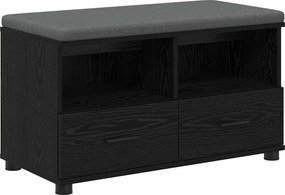 vidaXL Παγκάκι Χαλωρίου Μαύρη Δρυς 80 x 38 x 46 εκ
