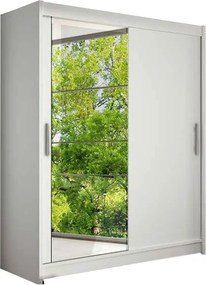 Ντουλάπα Westa VI συρόμενη-Leuko - 150.00Χ58.00Χ200.00cm