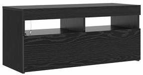 vidaXL Ντουλάπι TV Μαύρο 90 x 35 x 40 εκ. Επεξεργασμένο ξύλο