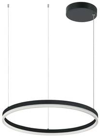 Φωτιστικό Οροφής Κύκλος 20260 Led 3000K 42W Φ60cm Black Matt Αλουμίνιο,Ακρυλικό