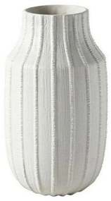 Βάζο Ραβδωτό Μεγάλο NFU236 29,5cm White Espiel Ceramic