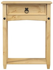 Τραπέζι Κονσόλα Corona 55x35x73 εκ. από Μασίφ Ξύλο Πεύκου - Καφέ