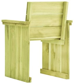 Καρέκλα Κήπου από Εμποτισμένο Ξύλο Πεύκου - Καφέ
