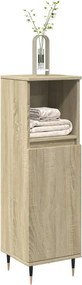 vidaXL Ντουλάπι Μπάνιου Sonoma Δρυς 30x30x100 εκ. Επεξεργασμένο Ξύλο