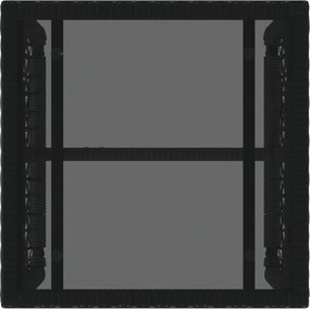 vidaXL Σετ Εξωτερικών Επίπλων με μαξιλάρι 3 pcs Μαύρο και Λευκό