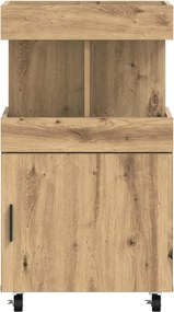 vidaXL Καρότσι μπαρ Artisan Δρυς 50 x 41 x 89 cm Επεξεργασμένο Ξύλο