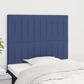 vidaXL Κεφαλάρι Μπλε 90x5x118/128 εκ. Ύφασμα