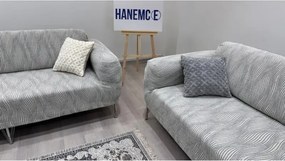 Stewehome Σετ καλύμματα καναπέ από πολυεστέρα και βαμβάκι με ριγέ σχέδιο 180x230 cm