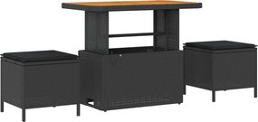 vidaXL Σετ Καναπέ Κήπου 11 τμχ. 8-Αριθμός καθισμάτων Μαύρο
