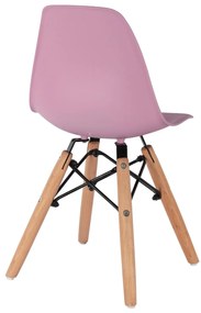 Καρέκλα TWIST KID Παιδική Ξύλινα πόδια Ρόζ 30,5x33x59 εκ. 4αδα 30.5x33x59 εκ.