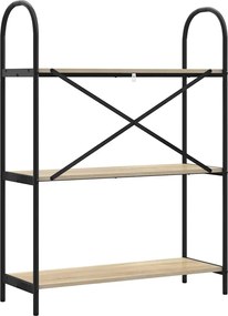 vidaXL Ράφι Βιβλίων Δρύς Sonoma 80 x 30 x 109 εκ Επεξεργασμένο ξύλο