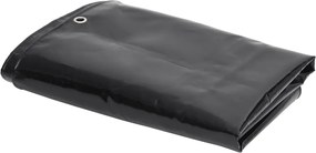vidaXL Μουσαμάς Μαύρος 650 γρ./μ.² 3 x 5 μ.