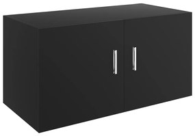 vidaXL Ντουλάπι Επιτοίχιο Μαύρο 80 x 39 x 40 εκ. από Επεξ. Ξύλο