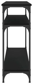 Τραπέζι Κονσόλα Μαύρο 100x29x75 εκ. Επεξεργασμένο Ξύλο - Μαύρο